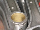 Folga recomendada para pino de pulso/haste de aço